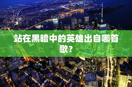 站在黑暗中的英雄出自哪首歌？