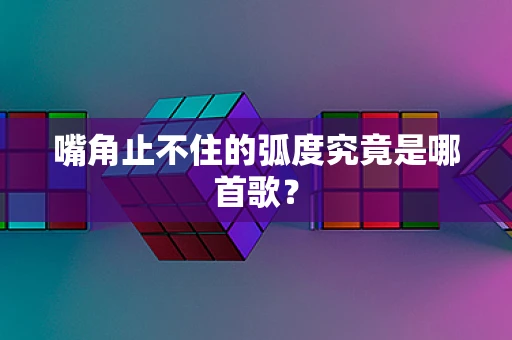嘴角止不住的弧度究竟是哪首歌？