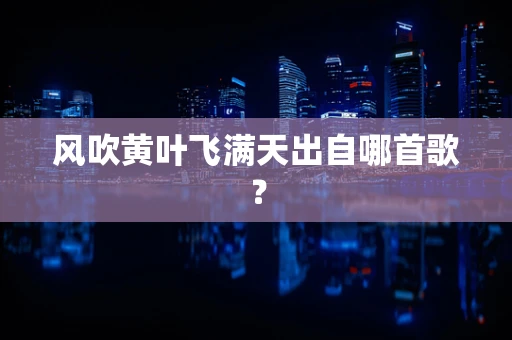 风吹黄叶飞满天出自哪首歌？