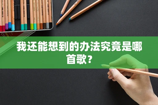 我还能想到的办法究竟是哪首歌？