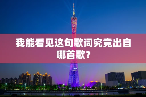 我能看见这句歌词究竟出自哪首歌？