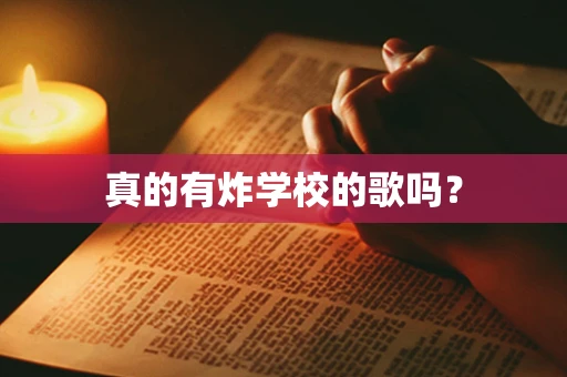 真的有炸学校的歌吗？