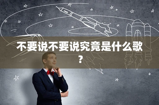 不要说不要说究竟是什么歌？
