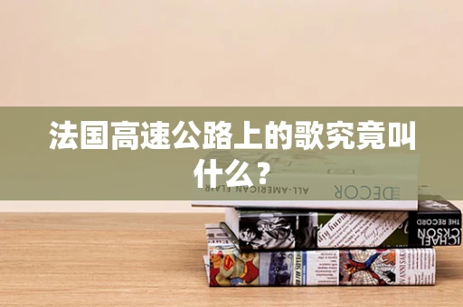 法国高速公路上的歌究竟叫什么？