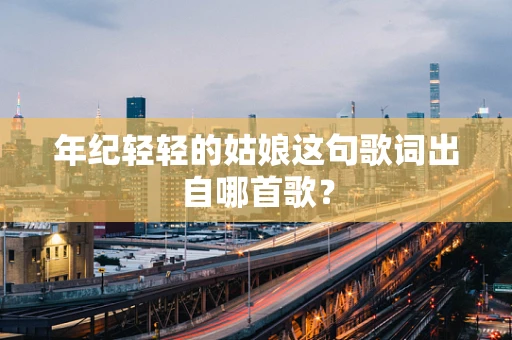 年纪轻轻的姑娘这句歌词出自哪首歌？