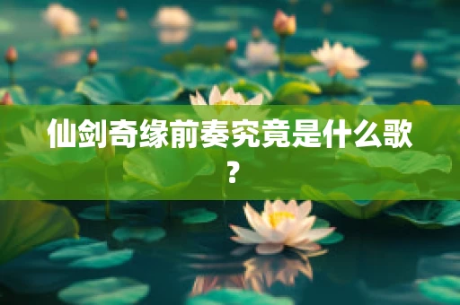 仙剑奇缘前奏究竟是什么歌？