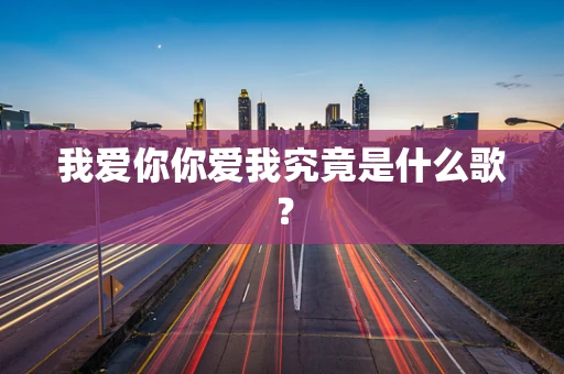 我爱你你爱我究竟是什么歌？