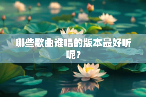 哪些歌曲谁唱的版本最好听呢？