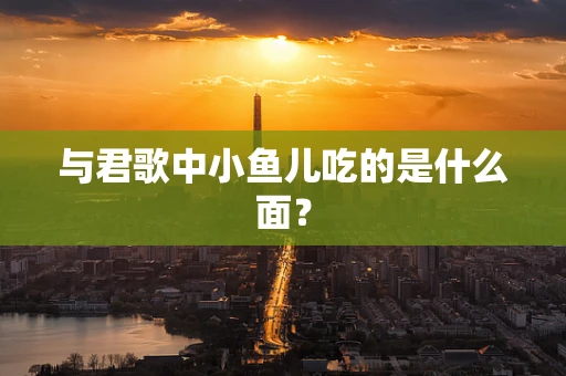 与君歌中小鱼儿吃的是什么面？