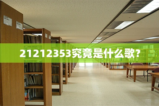 21212353究竟是什么歌？