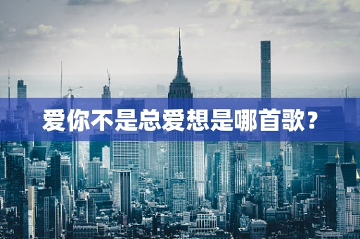 爱你不是总爱想是哪首歌？