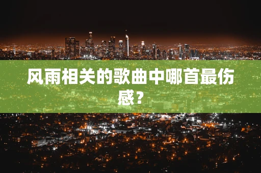 风雨相关的歌曲中哪首最伤感？