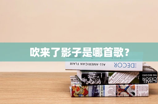吹来了影子是哪首歌？