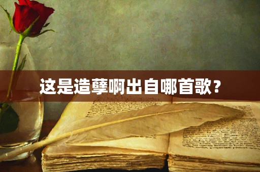 这是造孽啊出自哪首歌？