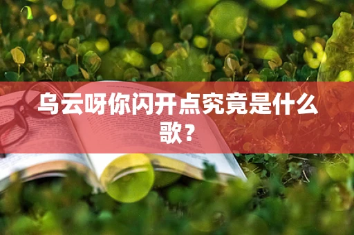 乌云呀你闪开点究竟是什么歌？