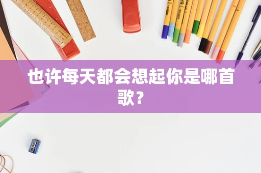 也许每天都会想起你是哪首歌？