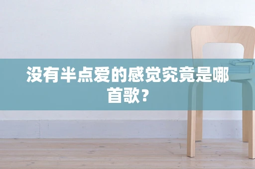 没有半点爱的感觉究竟是哪首歌？