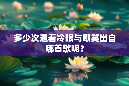 多少次迎着冷眼与嘲笑出自哪首歌呢？