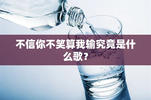 不信你不笑算我输究竟是什么歌？