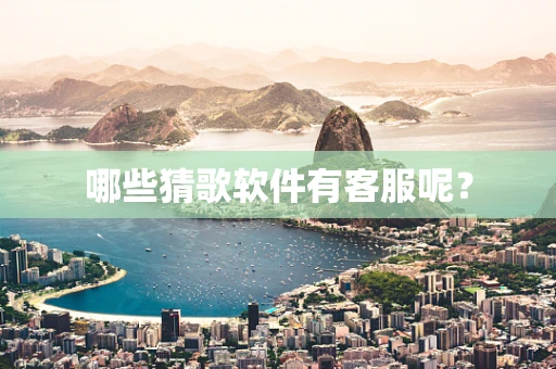 哪些猜歌软件有客服呢？
