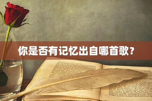 你是否有记忆出自哪首歌？