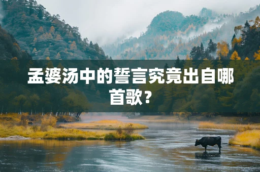 孟婆汤中的誓言究竟出自哪首歌？