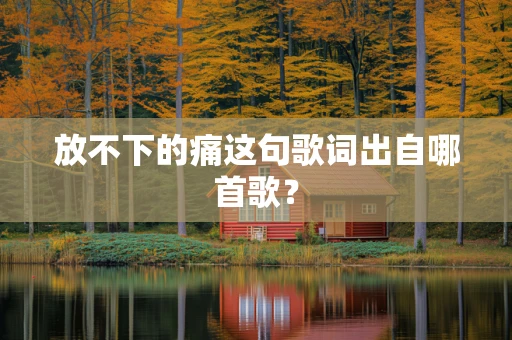 放不下的痛这句歌词出自哪首歌？