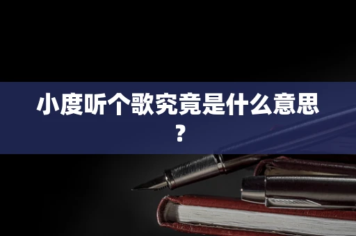 小度听个歌究竟是什么意思？