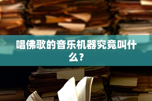唱佛歌的音乐机器究竟叫什么？