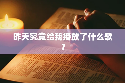 昨天究竟给我播放了什么歌？