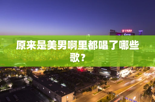 原来是美男啊里都唱了哪些歌？