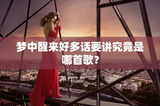 梦中醒来好多话要讲究竟是哪首歌？