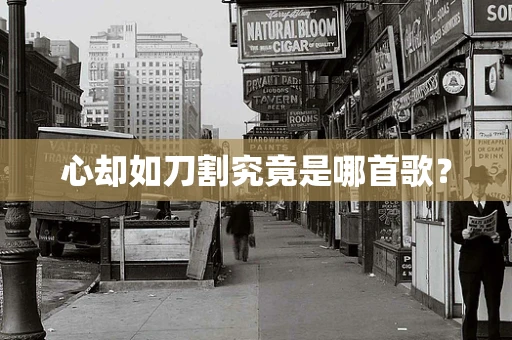 心却如刀割究竟是哪首歌？