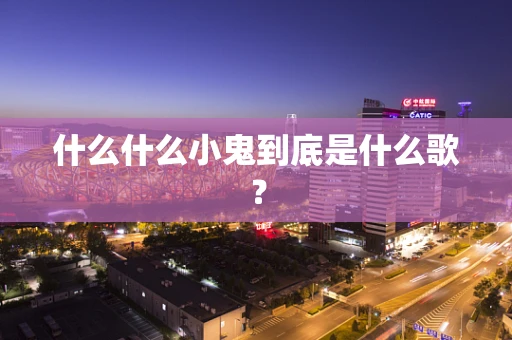 什么什么小鬼到底是什么歌？