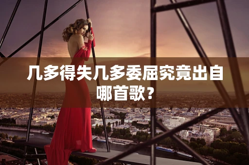 几多得失几多委屈究竟出自哪首歌？