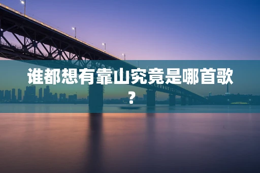 谁都想有靠山究竟是哪首歌？