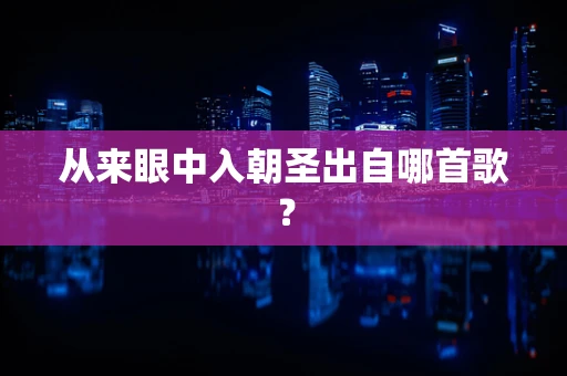 从来眼中入朝圣出自哪首歌？