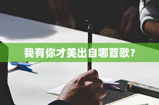 我有你才美出自哪首歌？