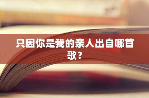 只因你是我的亲人出自哪首歌？