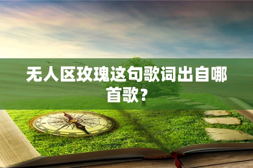 无人区玫瑰这句歌词出自哪首歌？