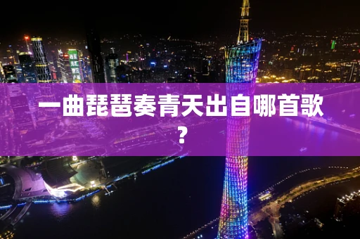 一曲琵琶奏青天出自哪首歌？