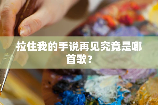 拉住我的手说再见究竟是哪首歌？