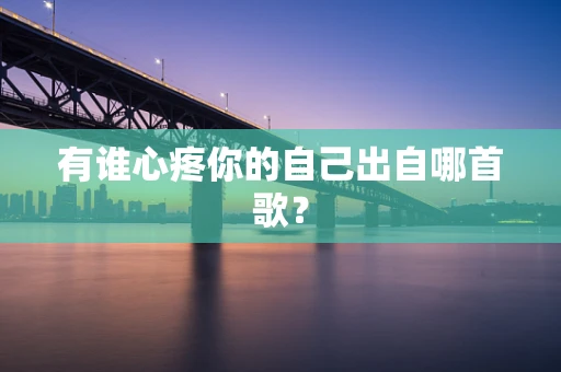 有谁心疼你的自己出自哪首歌？