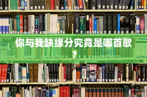 你与我缺缘分究竟是哪首歌？