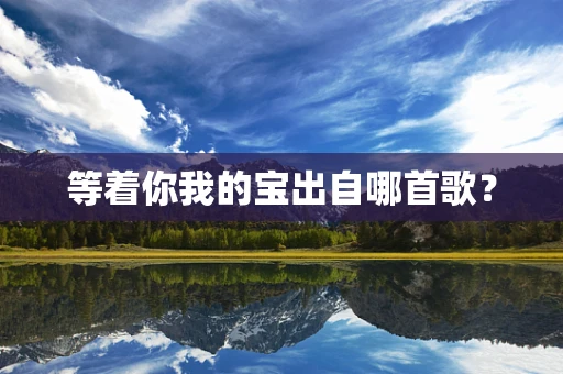 等着你我的宝出自哪首歌？
