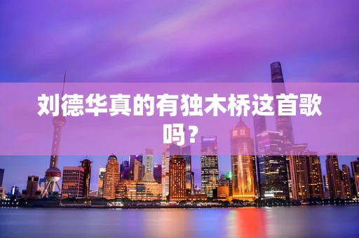 刘德华真的有独木桥这首歌吗？