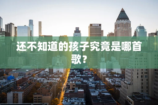 还不知道的孩子究竟是哪首歌？