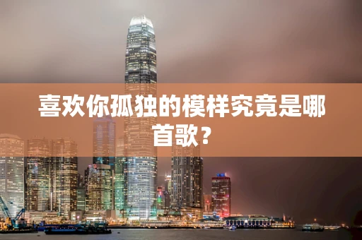 喜欢你孤独的模样究竟是哪首歌？