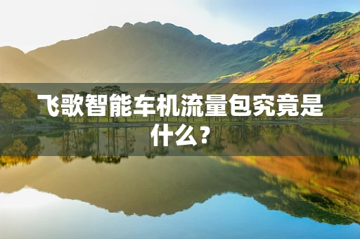 飞歌智能车机流量包究竟是什么？