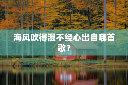 海风吹得漫不经心出自哪首歌？